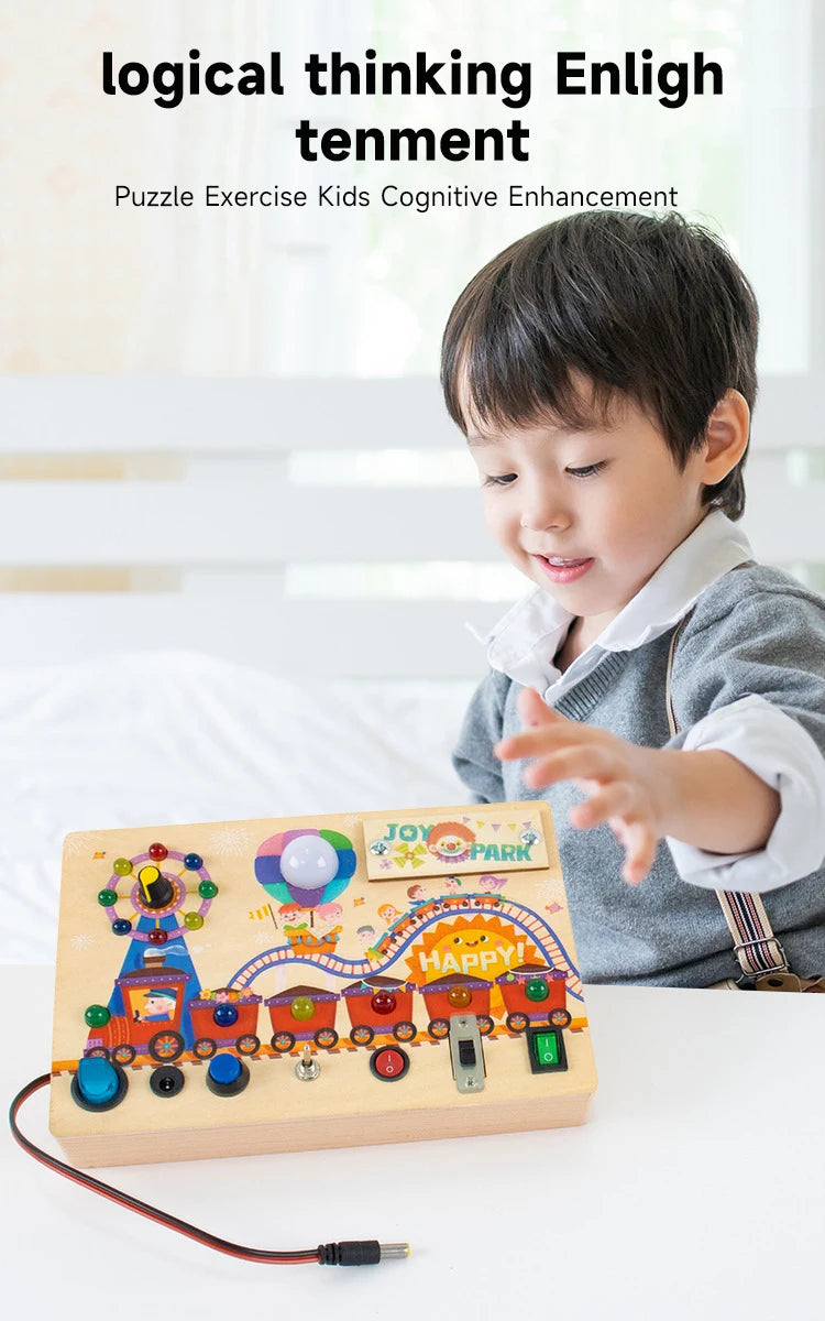 Engaging LED Busy Board | Interactive Sensory Toy for Kids