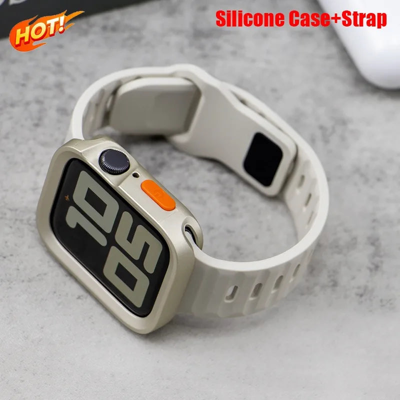 Silicone Case and Strap for Apple Watch | Stylish & Durable