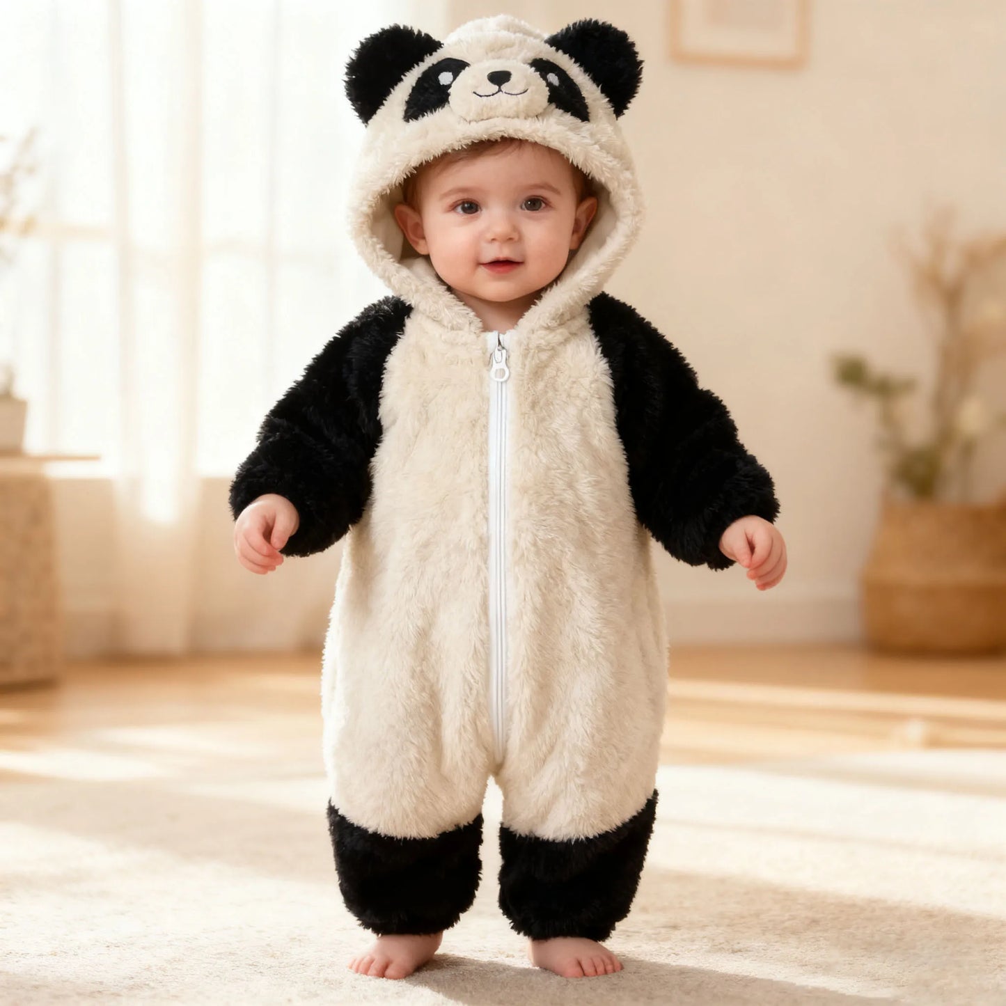 Adorable Infant Panda Romper | Cute Baby Jumpsuit