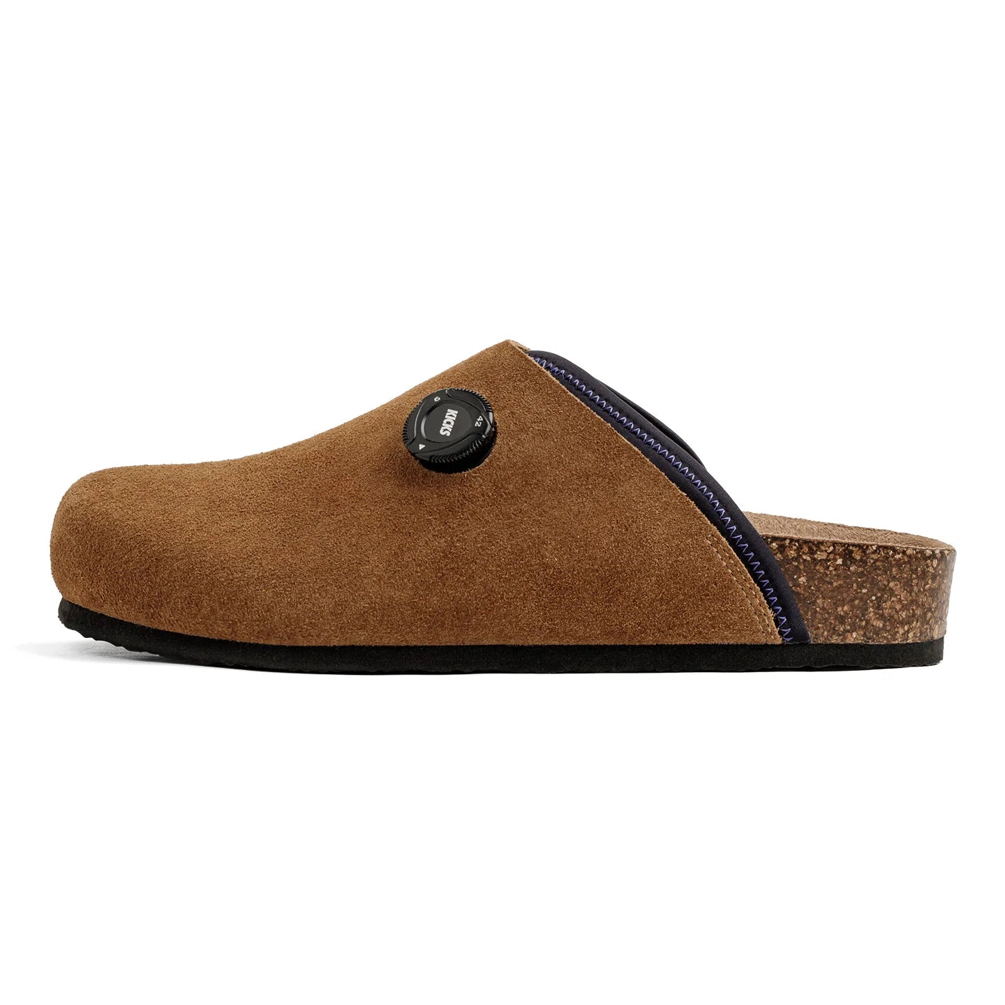 Men's Vintage Classic Brown Suede Mules | Comfortable Slip-On Shoes