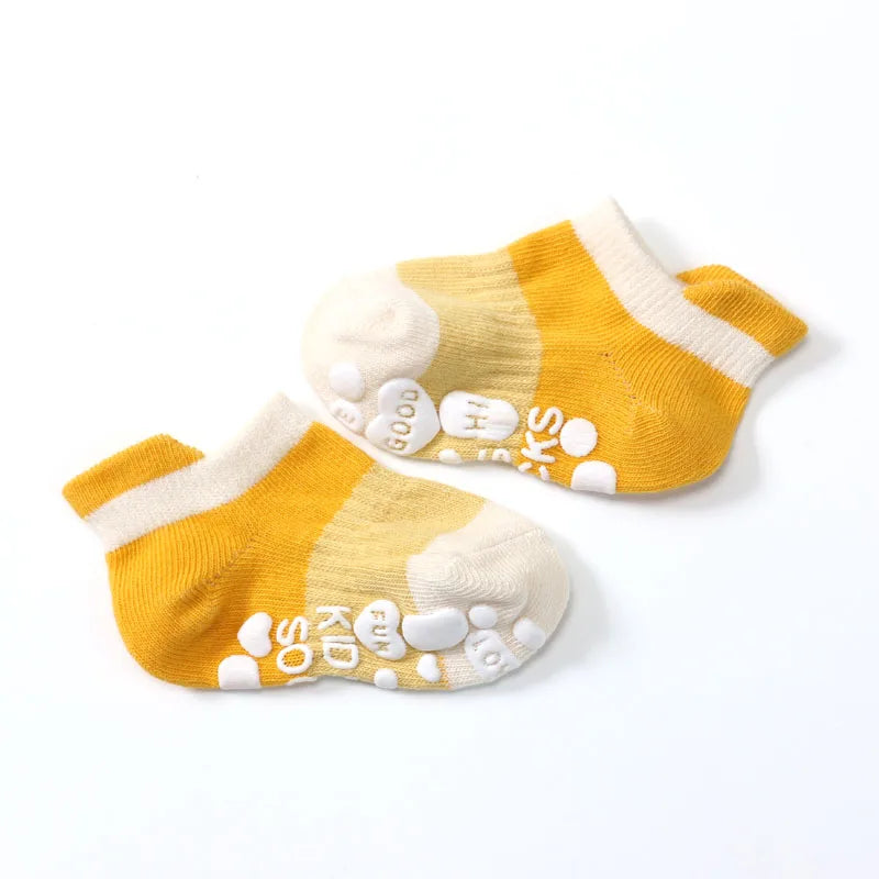 5 Pairs Kids Casual Cute Non-slip Socks | Breathable Comfort