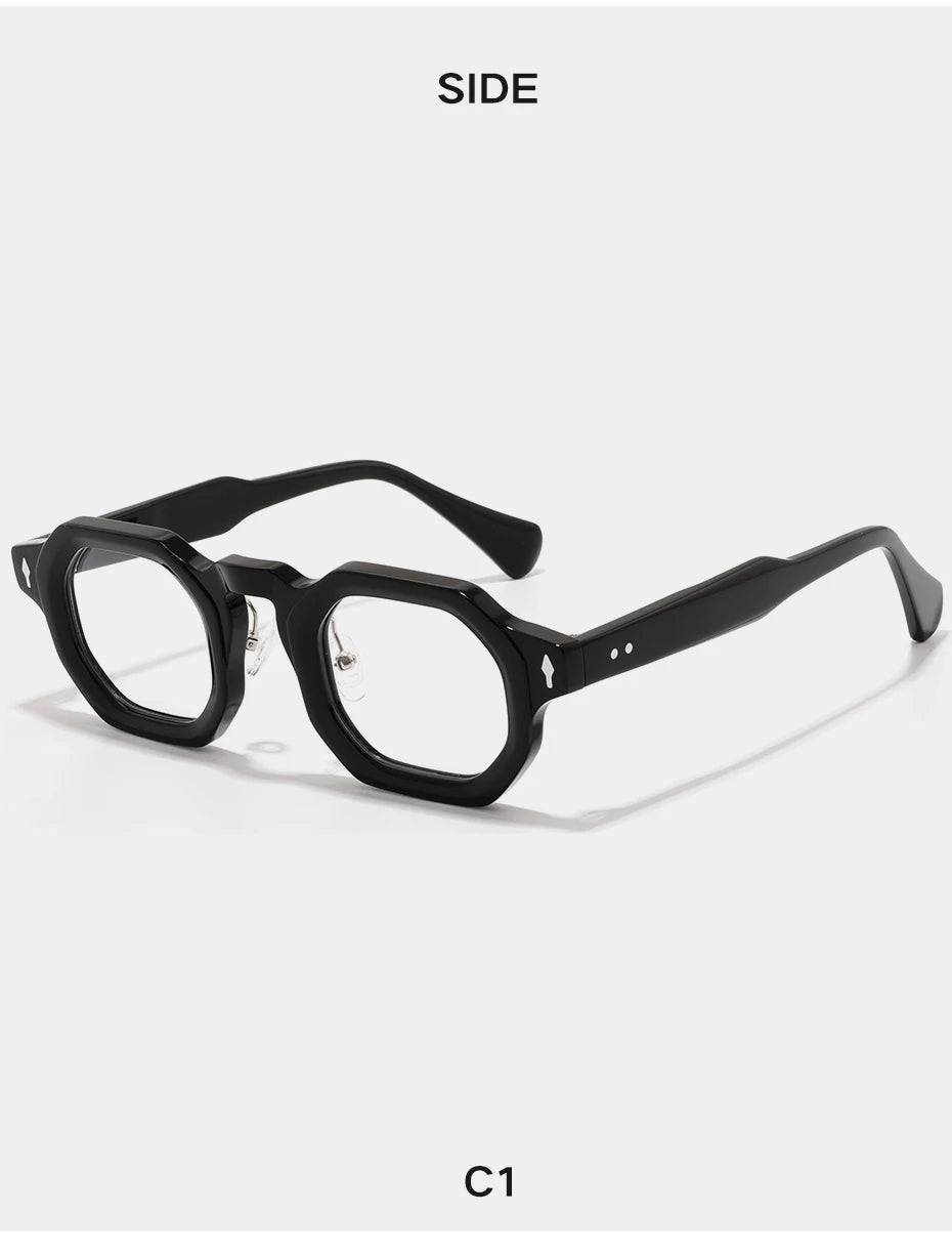 Stylish Hexagonal Acetate Eyeglasses Frames for Men & Women