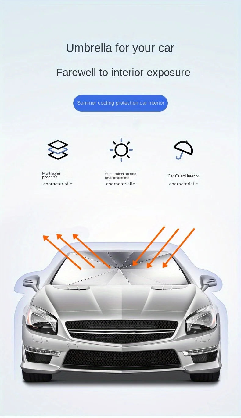 Car Windshield Sunshade | Portable Insulation Sunshade for Cars