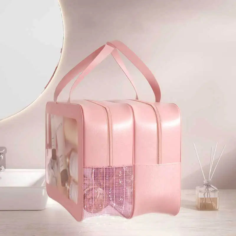 Large Waterproof Toiletry Bag | Portable Skincare Organizer
