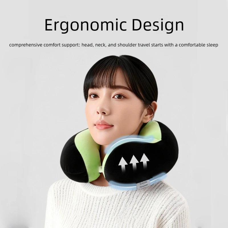 Cartoon Cat U-Shaped Neck Pillow | Travel Comfort & Support