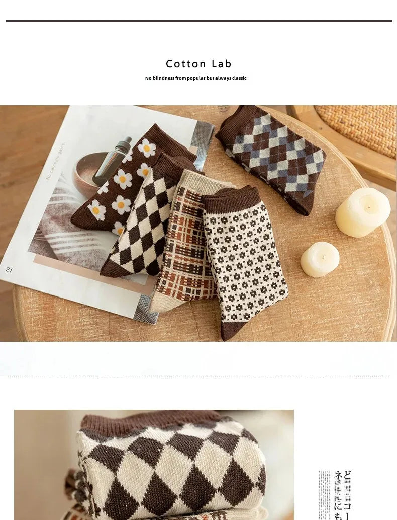 Fashionable Cotton Socks for Autumn & Winter | Warm & Cozy Style