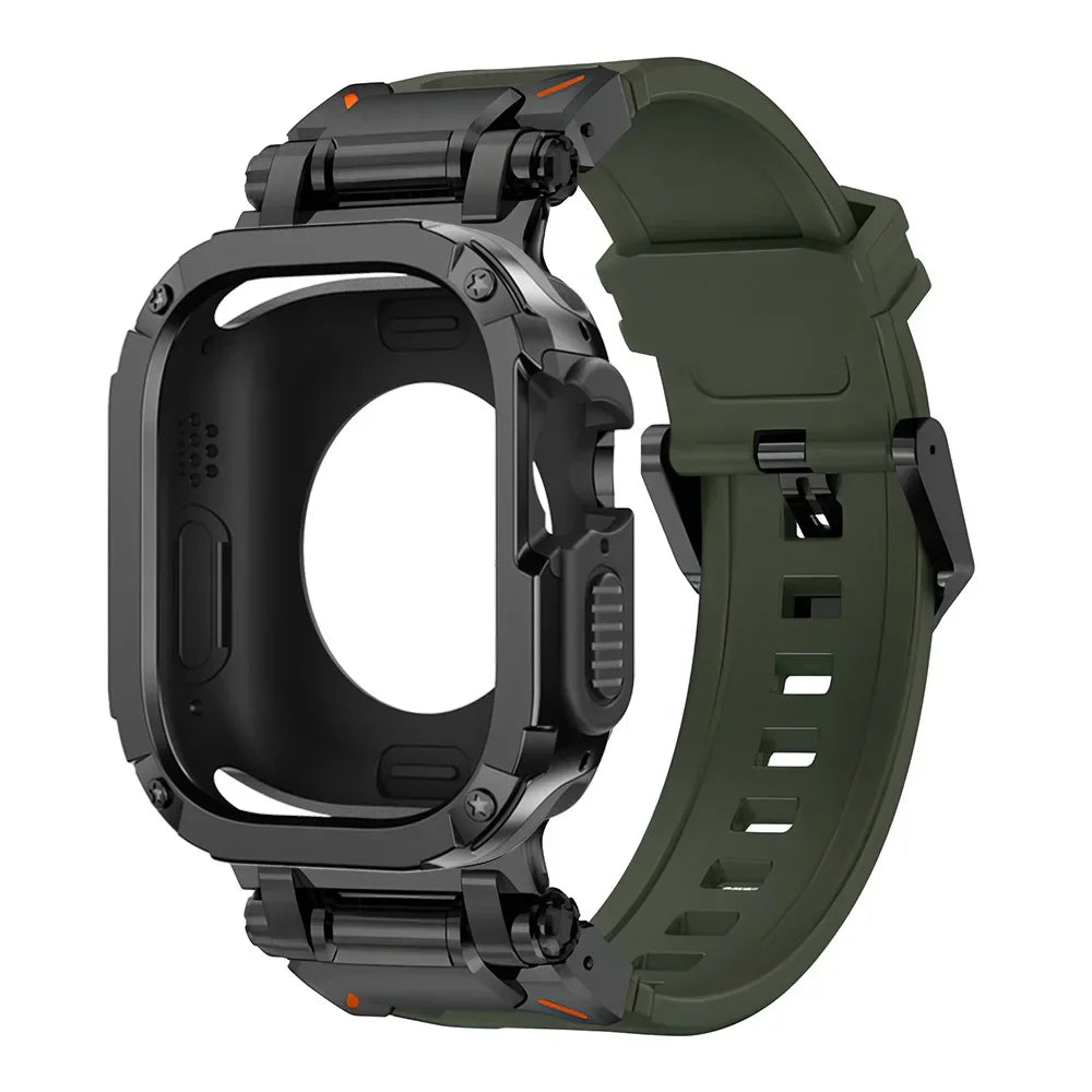 Funda protectora de TPU y pulsera de silicona para Apple Watch