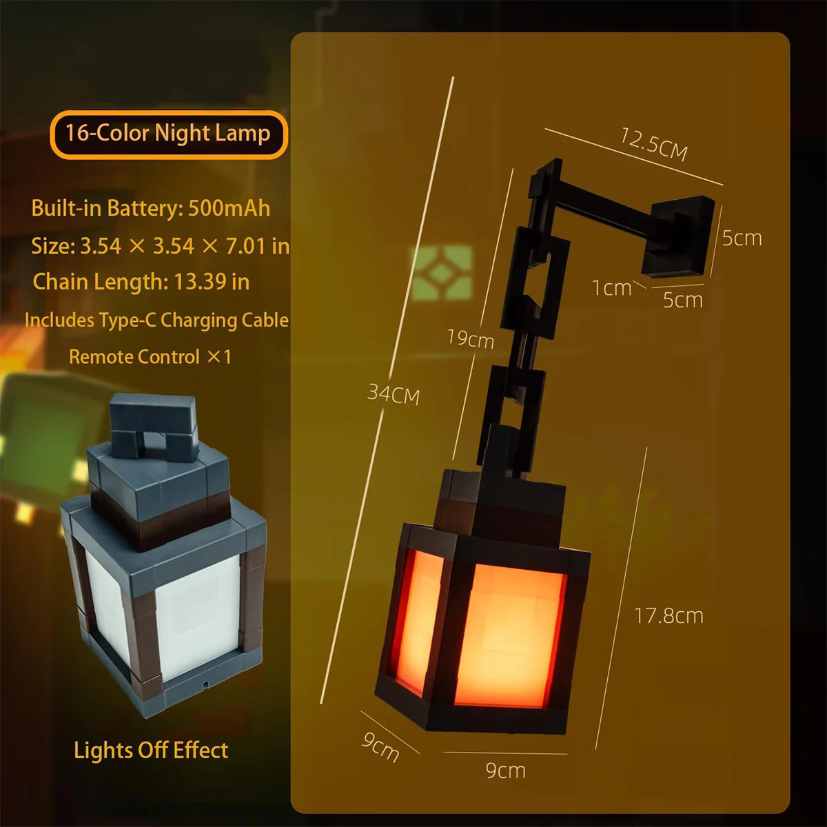 Multicolor Cartoon Style LED Night Light with Remote Control
