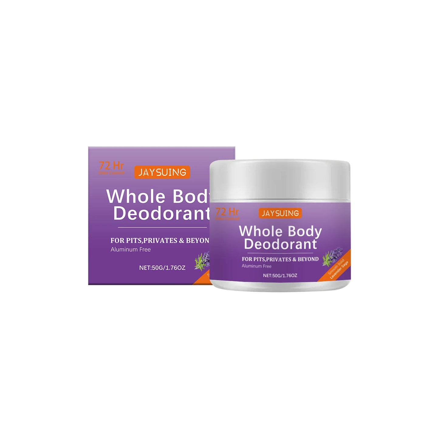 Whole Body Deodorant Cream | Lasting Odor Protection & Refreshing Aroma