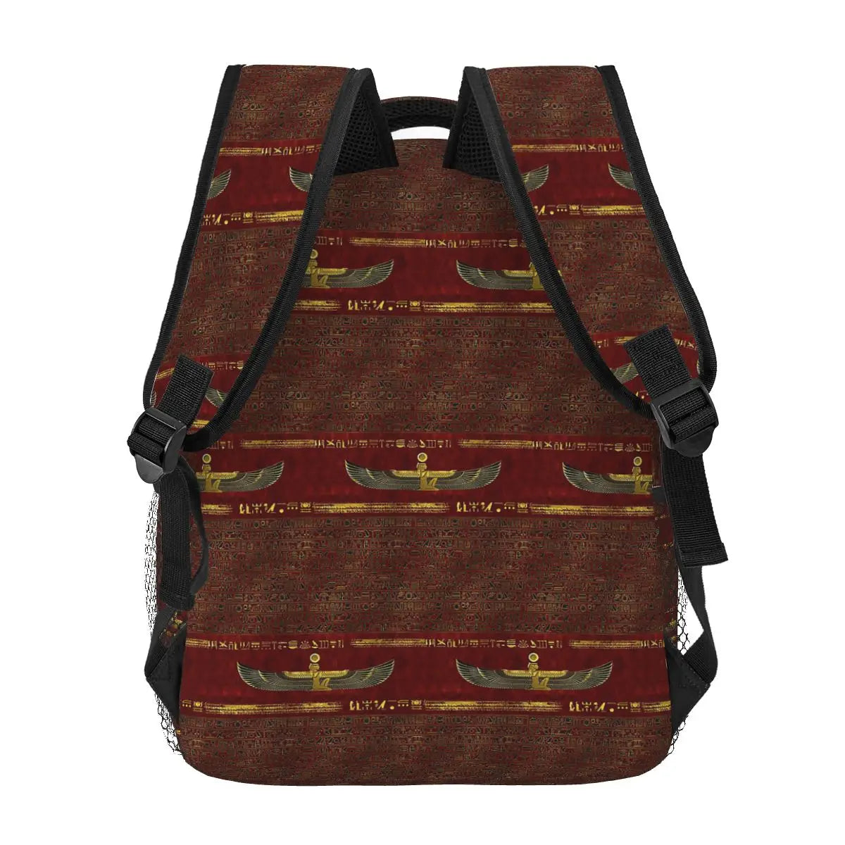 Golden Egyptian God Ornament Backpack | Stylish Fashion Daypack