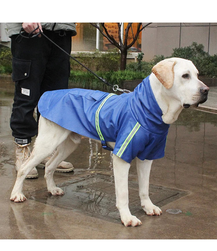 Large Dog Raincoat | Waterproof Reflective Cloak for Pets