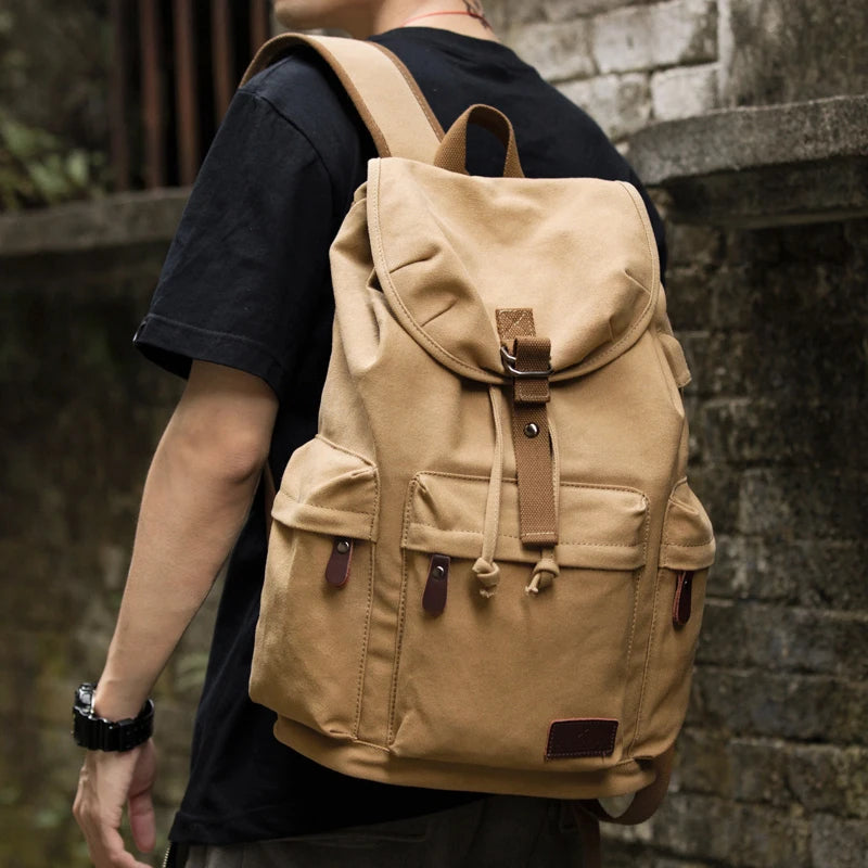 Vintage Large Capacity Backpack for Laptops | Durable Casual Bag