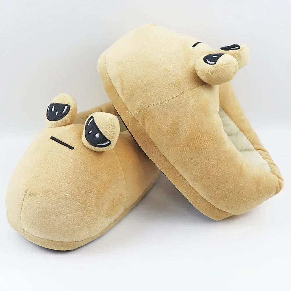 Cozy Cartoon Plush Slippers | Cute Anime Style Indoor Shoes