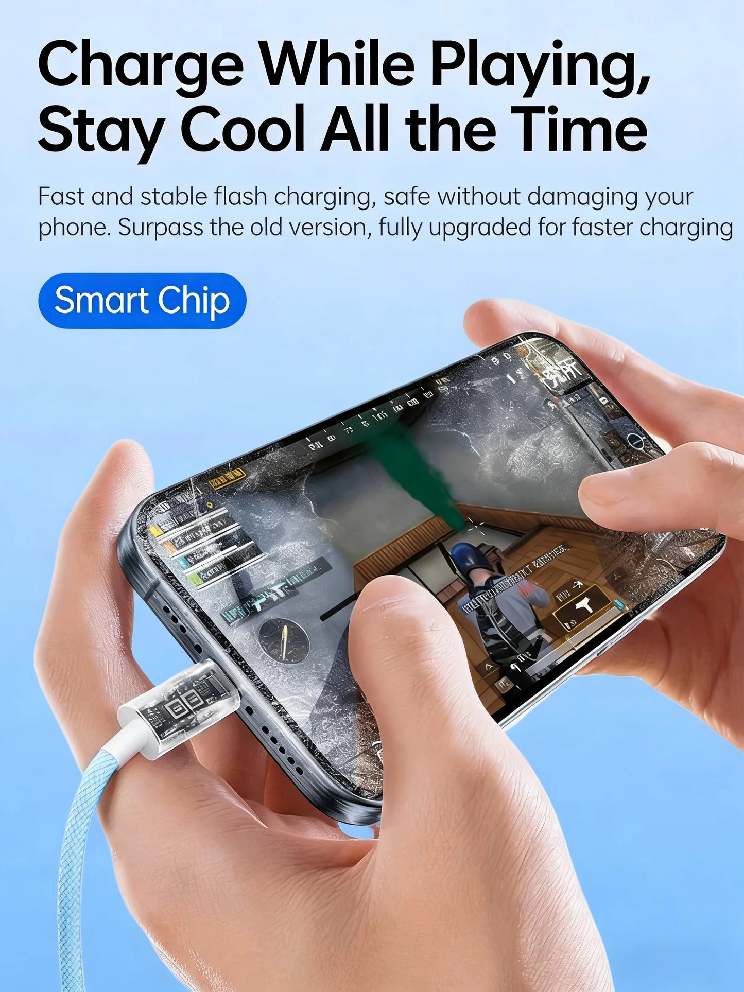 30W Fast Charge USB-C Data Cable for iPhone | Braided & Durable