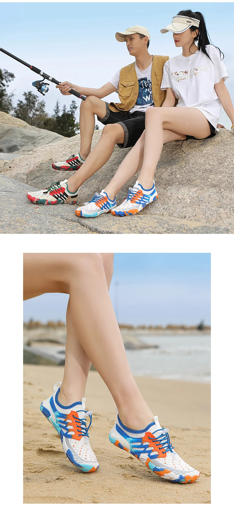 Five Finger Creeper Beach Shoes | Lightweight Water Wading Footwear