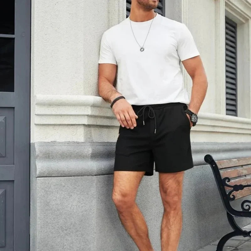 Men's Breathable Solid Color Sport Shorts | Perfect for Summer