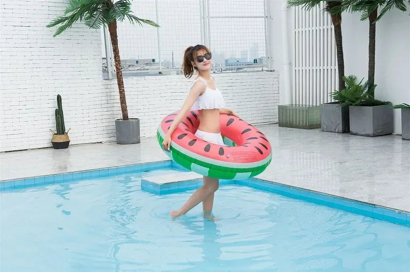 Watermelon Pool Floats | Fun Inflatable Swimming Ring for All Ages
