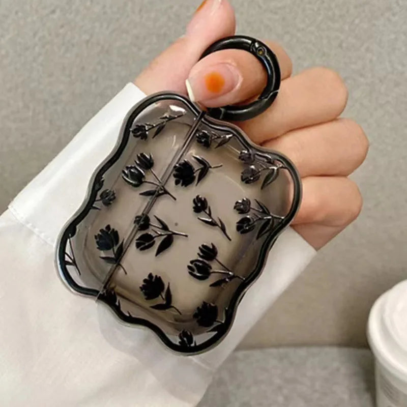 Funda para AirPods con Estampado Floral Lindo | Protección Elegante para Auriculares