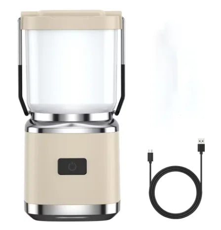 Linterna de camping portátil recargable | Luz de mano versátil