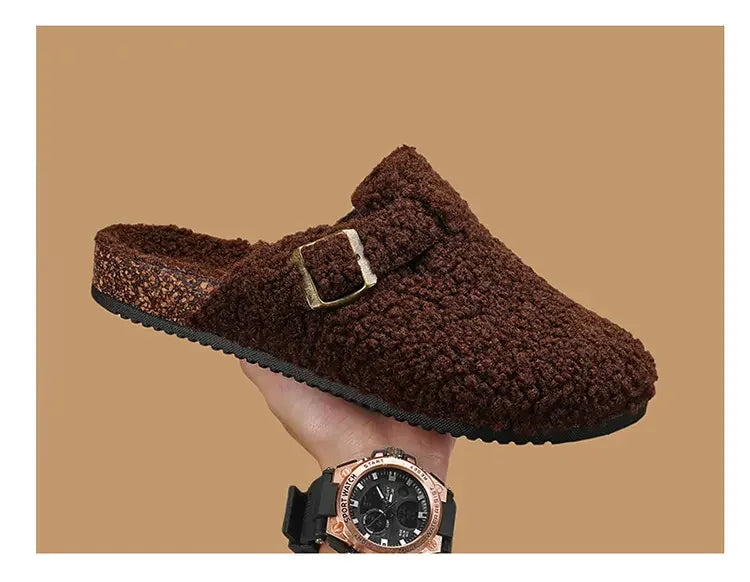 Cozy Unisex Plush Cotton Slippers | Non-Slip Winter House Shoes