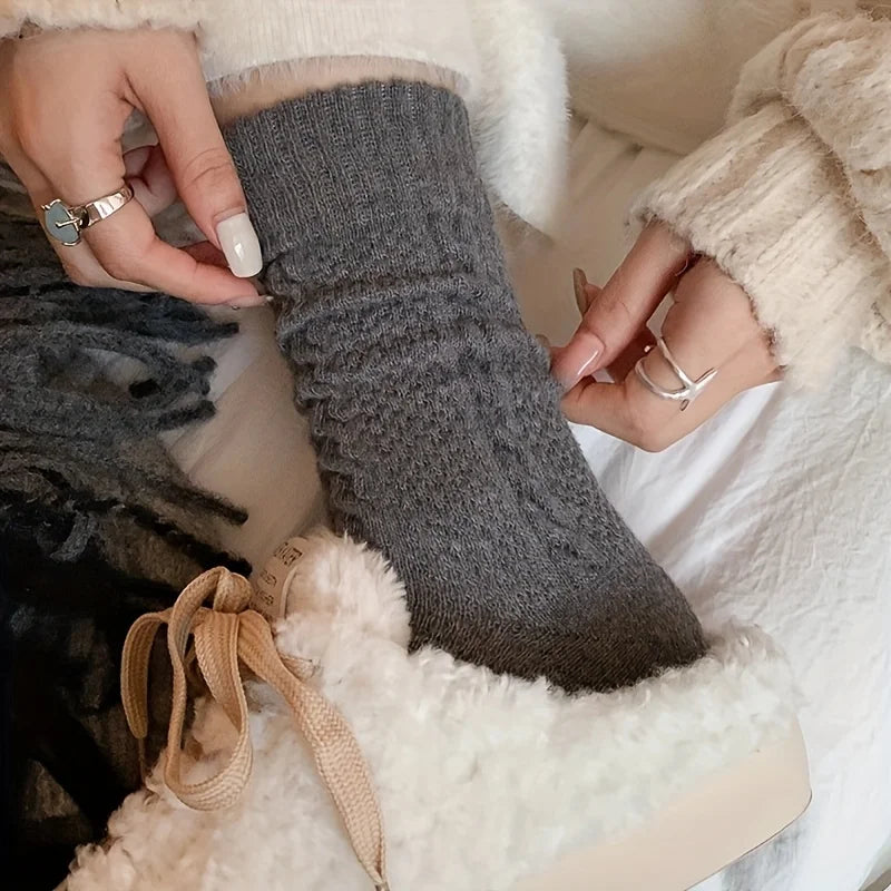 Cozy Thick Over-the-Knee Socks | 5-Pair Set for Autumn Warmth