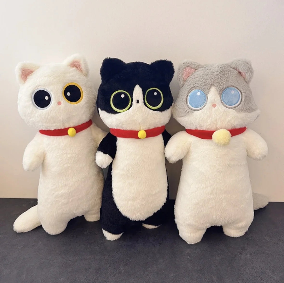 Lifelike Siamese Cat Plush Toy | Hug Cushion for Kids & Home Decor