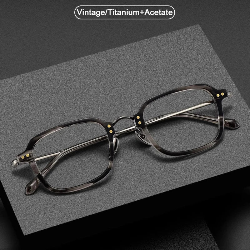 Ultra-Light Retro Square Frame Glasses | Stylish Eyewear for Trendsetters