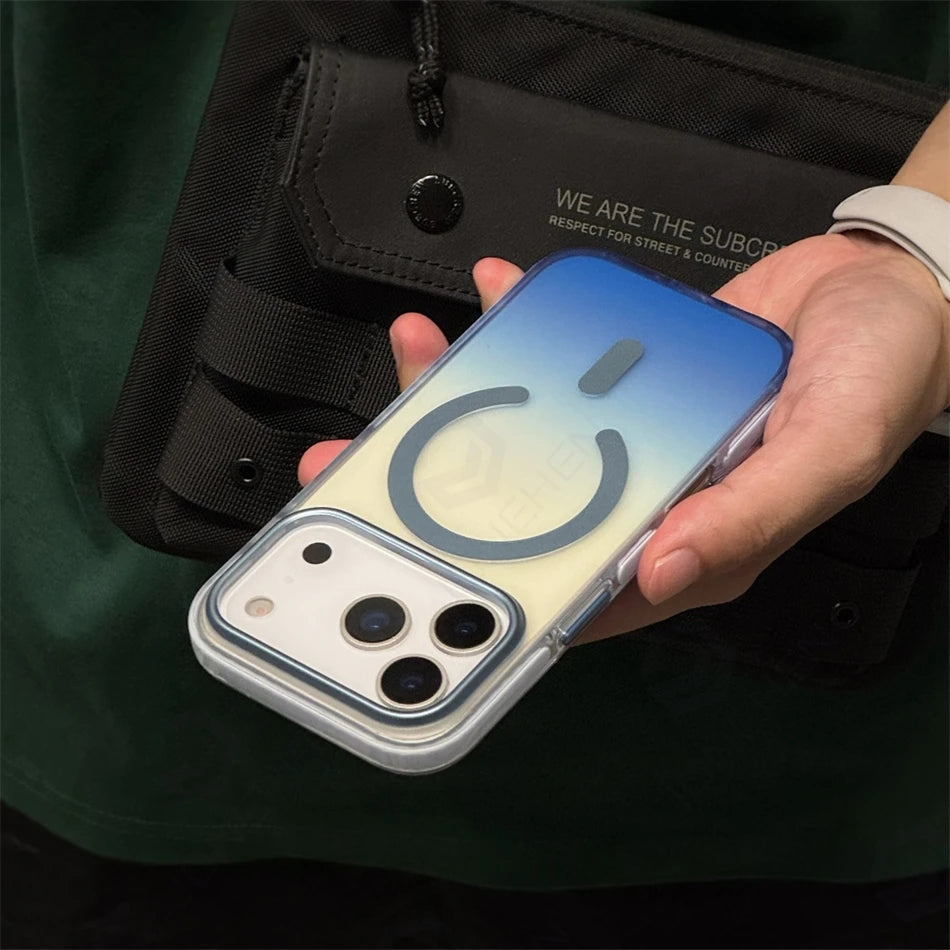 Luxury Gradient Magnetic Shockproof Case for iPhone 14-17 Pro Max