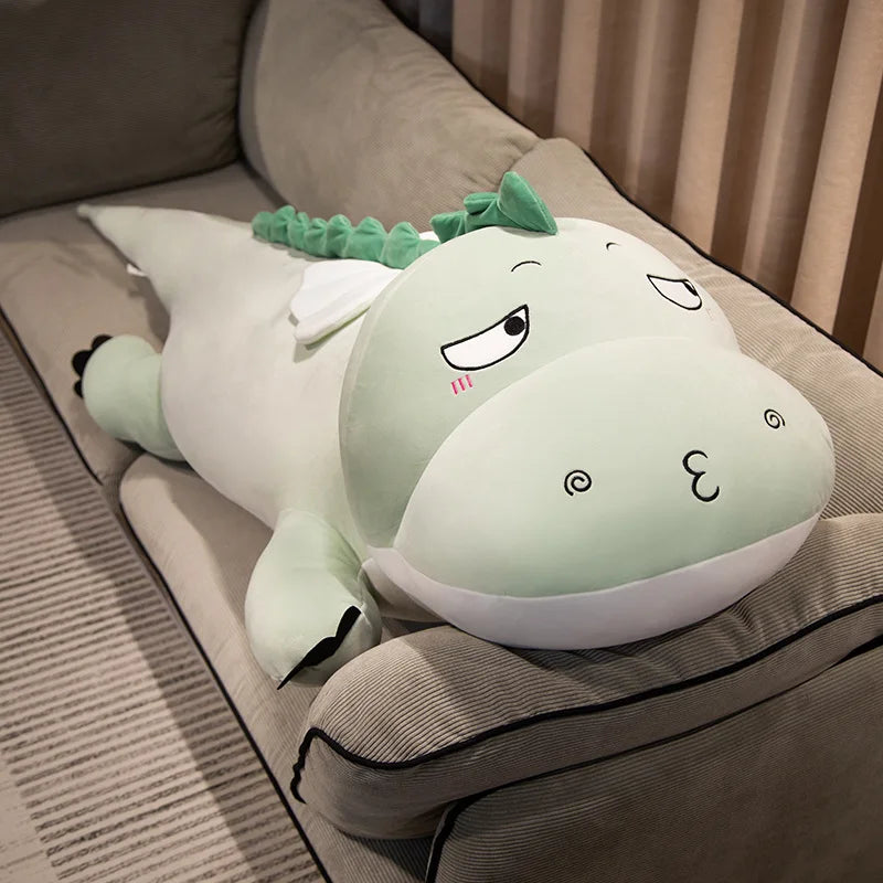 Big Size Dinosaur Plush Toy | Soft Stuffed Animal Cushion Pillow