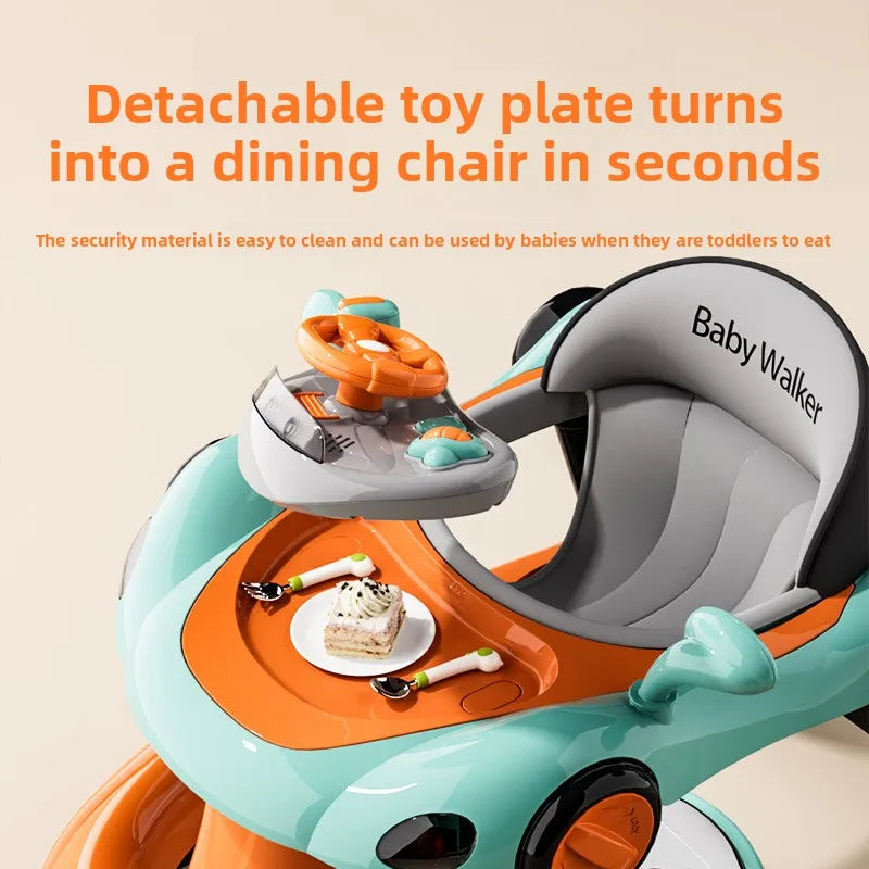 4-in-1 Multifunctional Baby Walker | Adjustable & Foldable Design