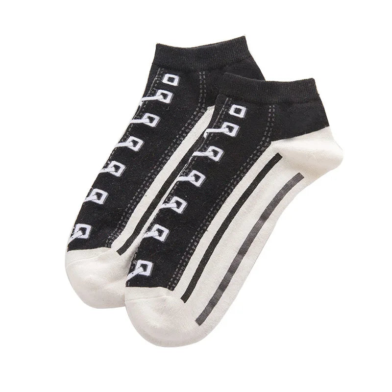Stylish Unisex Canvas Boat Socks | Trendy Couple Socks