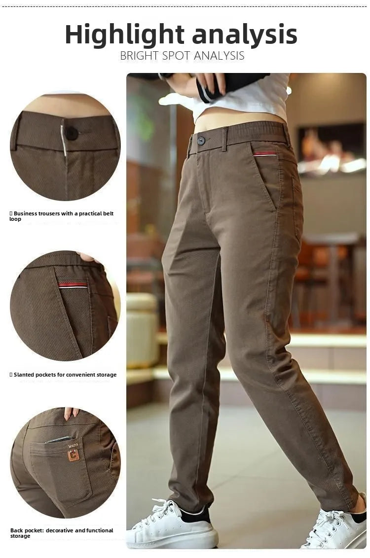 Men's Thick Fleece Wide-Leg Pants | Comfortable & Versatile Style