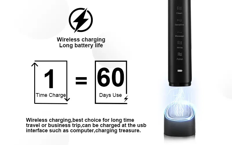 Smart Sonic Electric Toothbrush for Effective Teeth Whitening