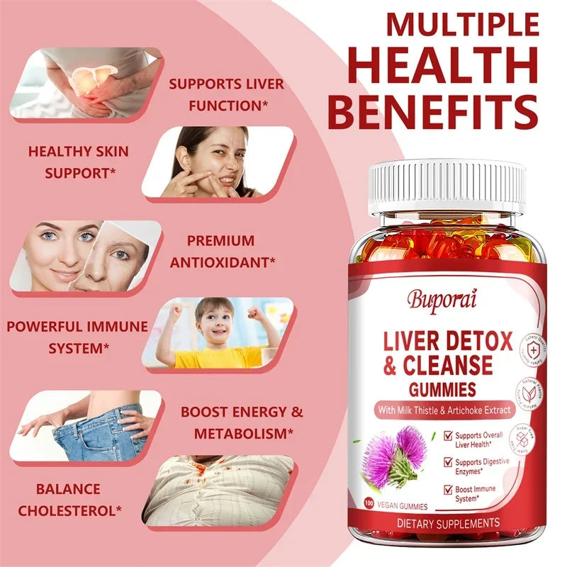Liver Cleanse & Detox Gummies | Boost Digestion & Immunity