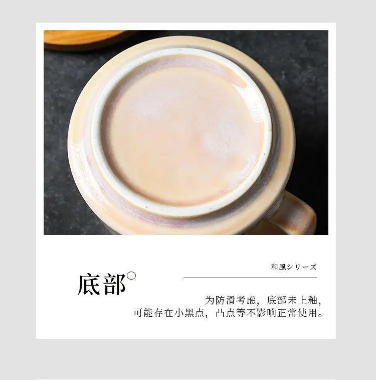 Vintage Ceramic Mug | High-Capacity Coffee and Tea Cup