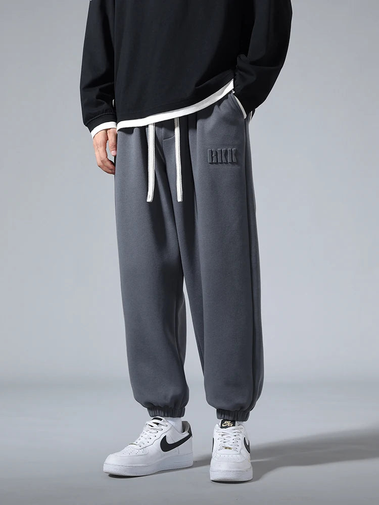 Big Size Men's Tapered Sweatpants | Comfortable Jogger Pants