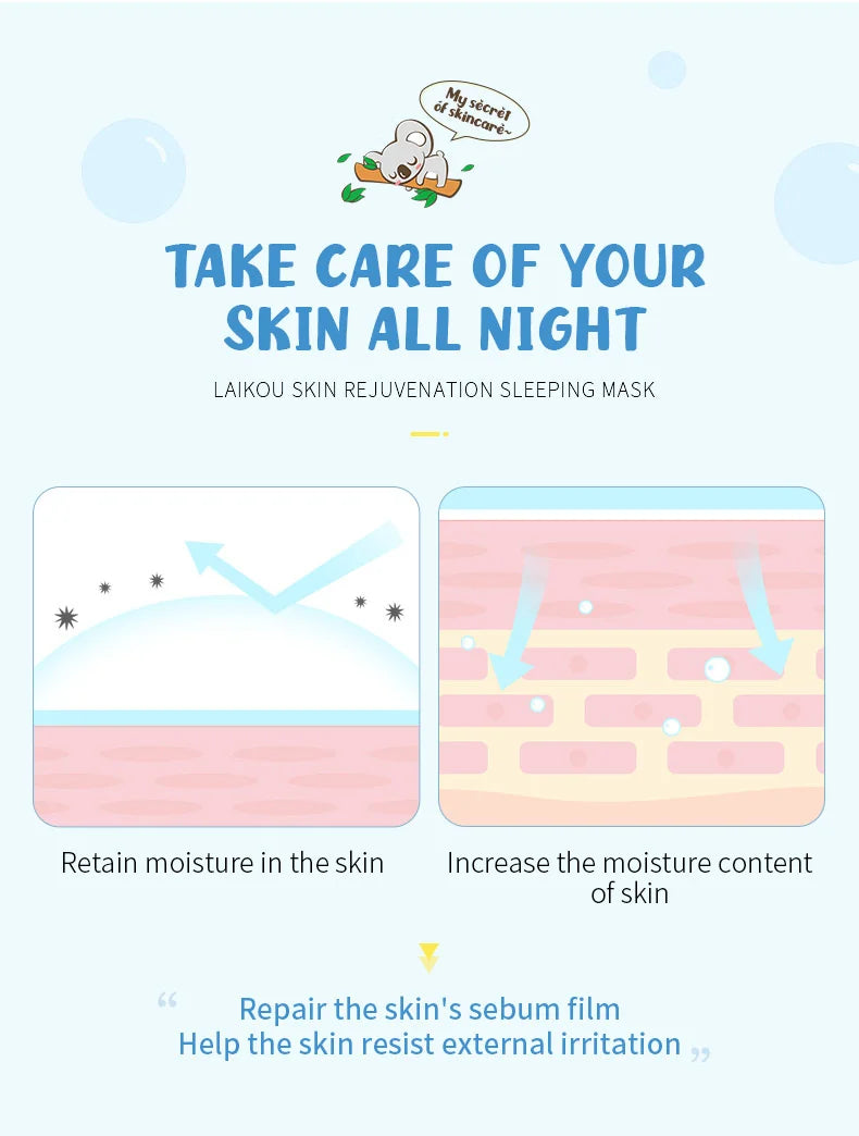 7pcs Moisturizing Facial Mask Set | Hydrating Night Masks