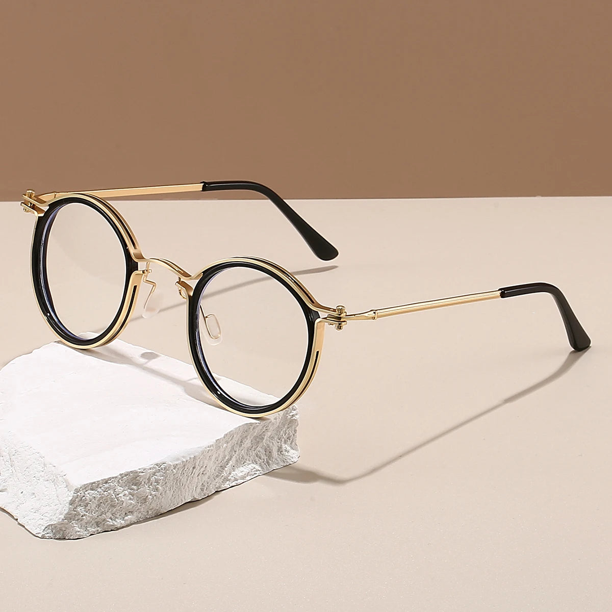 Stylish Retro Round Glasses | Chic Blue Light Blocking Eyewear