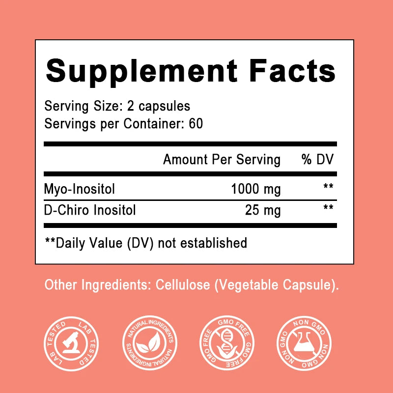 Inositol Capsules for Hair Growth & Hormonal Balance
