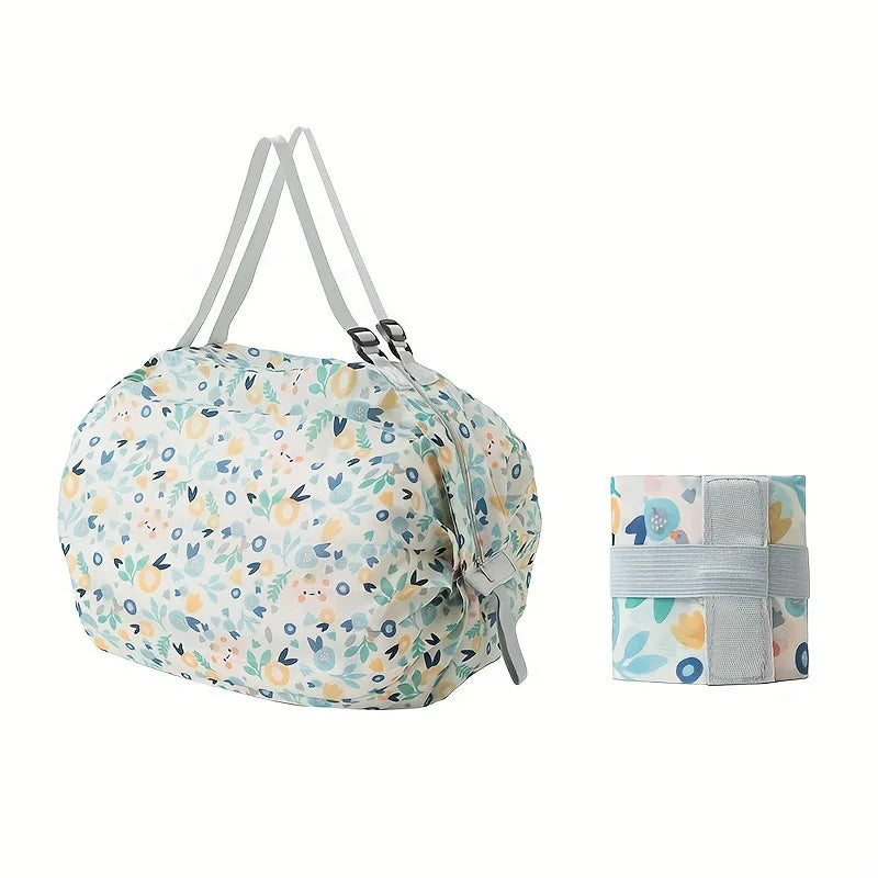 Portable Foldable Tote Bag | Reusable Shopping Shoulder Bag