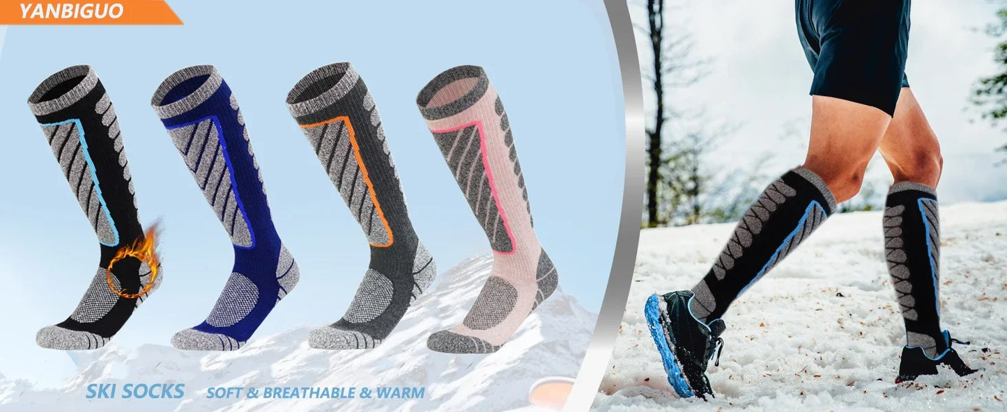 Unisex Compression Knee High Ski Socks | Essential Outdoor Gear