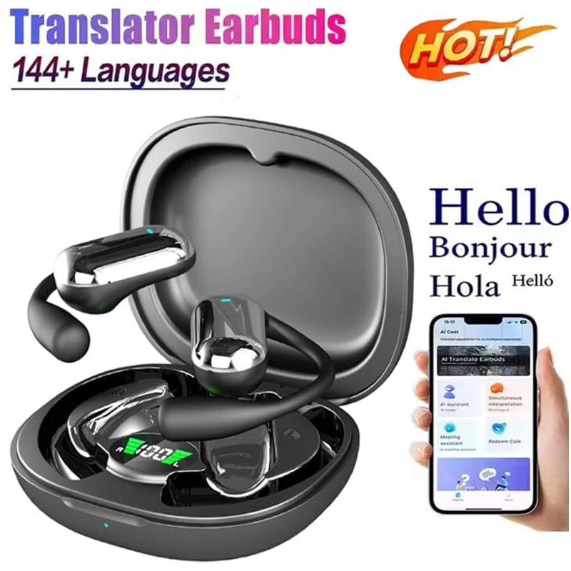 AI Language Translation Earbuds | Smart Translator Headphones