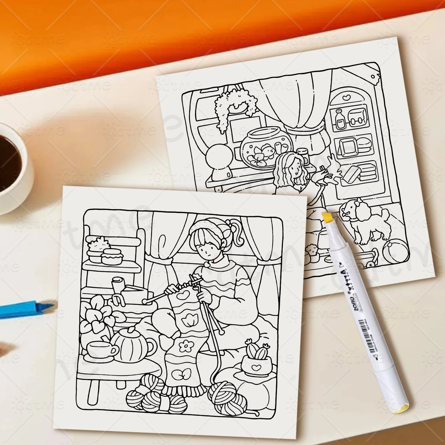 Adult Coloring Book for Relaxation | Cozy Season Designs