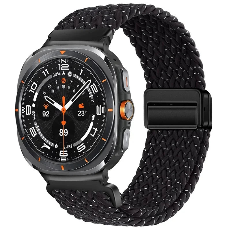 Nylon Braided Loop Strap | Magnetic Sport Bracelet for Watches