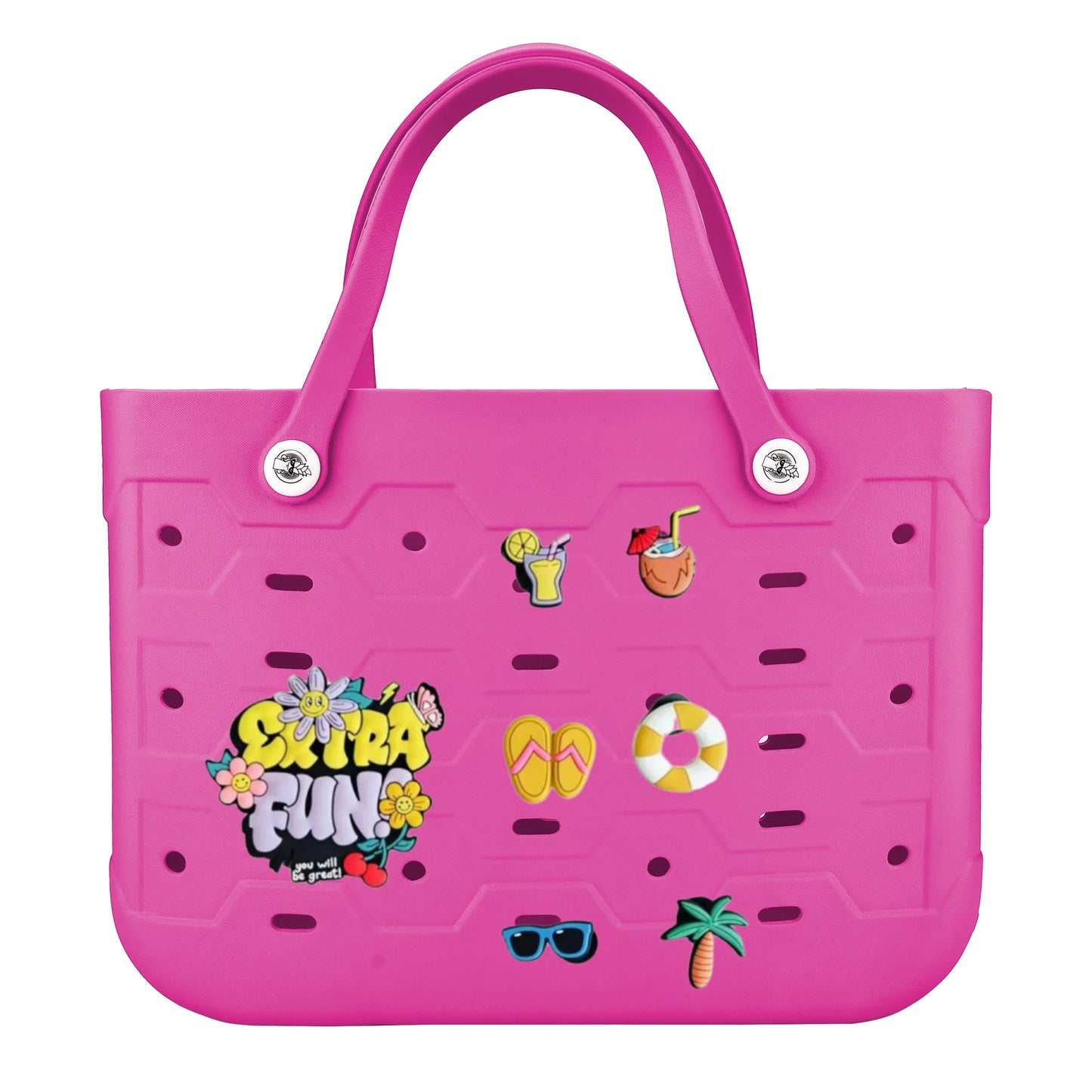 Fashionable Waterproof Beach Bag | Stylish EVA Solid Color Tote