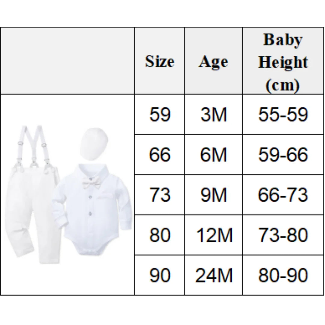 Elegant Baby Infant Baptism Suit for Boys | Toddler Formal Wear
