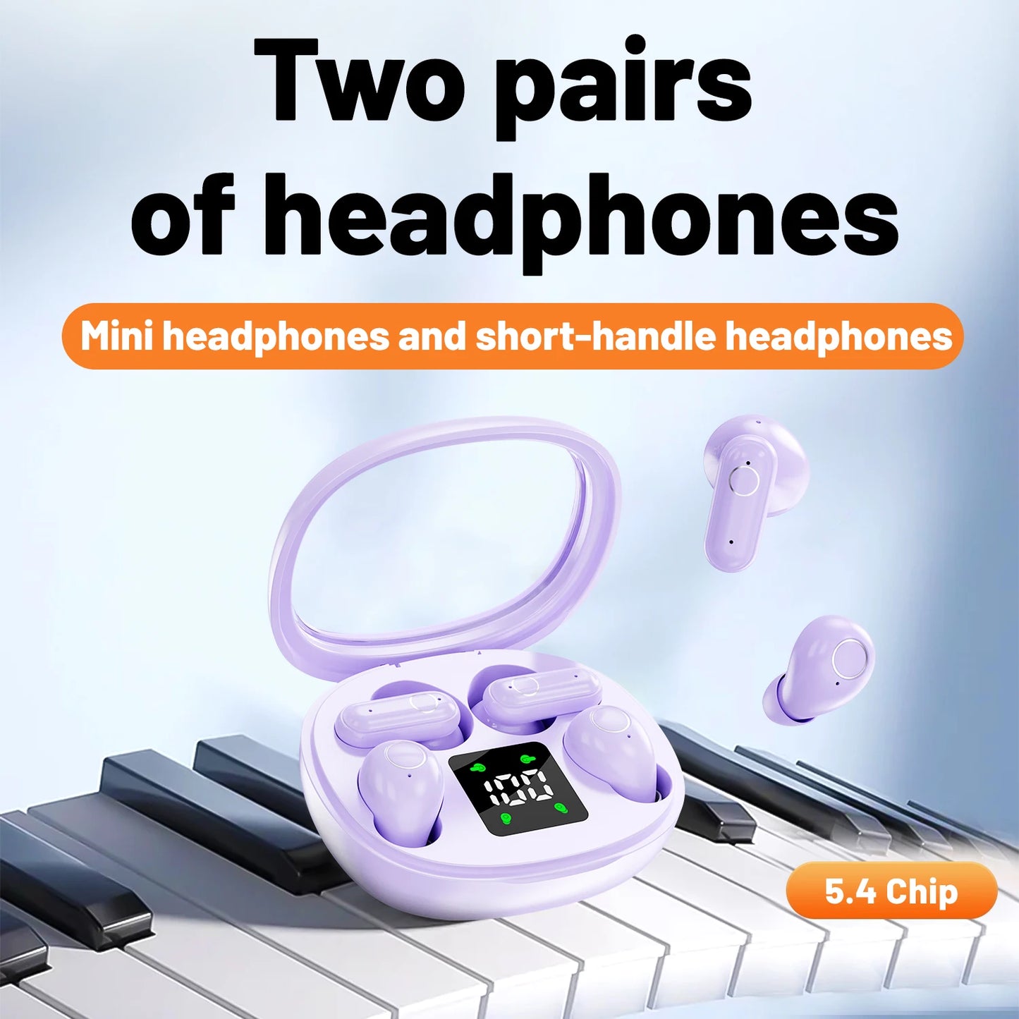 Long Range Bluetooth Earphones Wireless for Sports Running