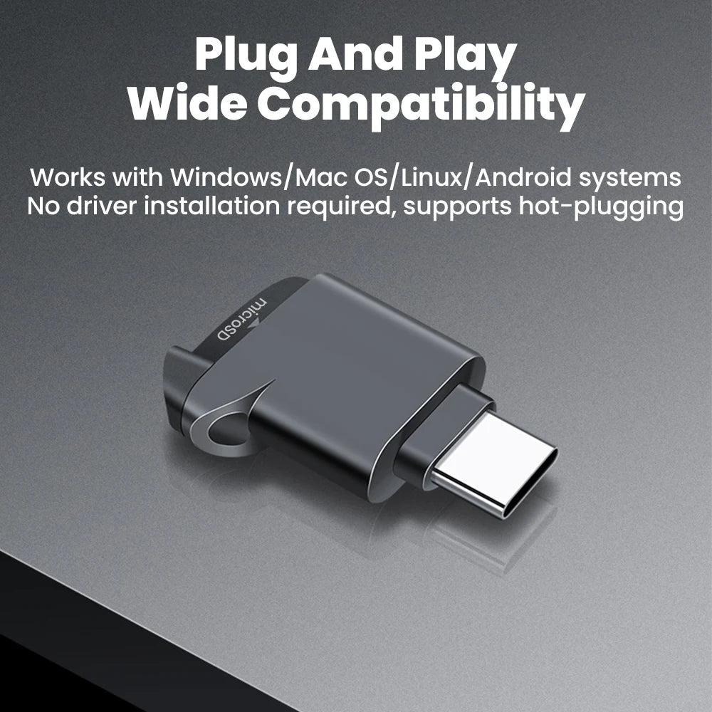 Type-C Mini TF Card Reader | Versatile External Storage Solution