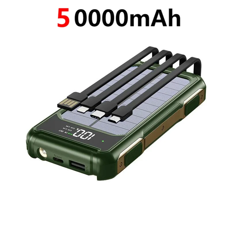 200000mAh Solar Emergency Power Bank | 4 in 1 Charging Solution