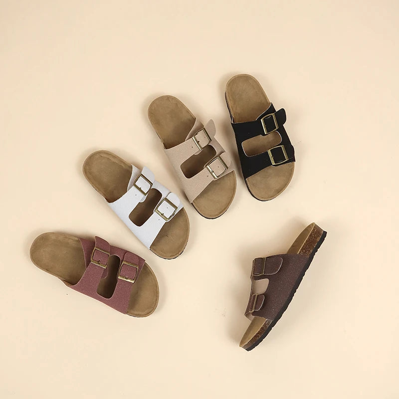Women's Stylish Flat Beach Sandals | Comfortable Outdoor Slippers